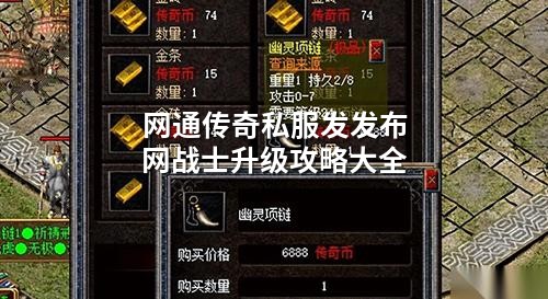 网通传奇私服发发布网战士升级攻略大全