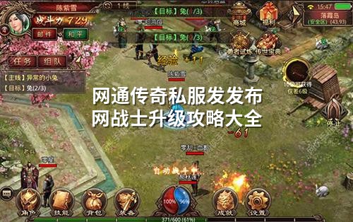 网通传奇私服发发布网战士升级攻略大全