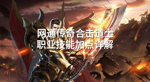 网通传奇合击道士职业技能加点详解
