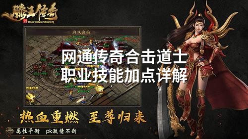 网通传奇合击道士职业技能加点详解