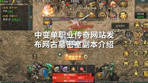 中变单职业传奇网站发布网古墓密室副本介绍