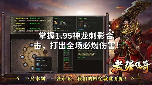 掌握1.95神龙刺影合击，打出全场必爆伤害！