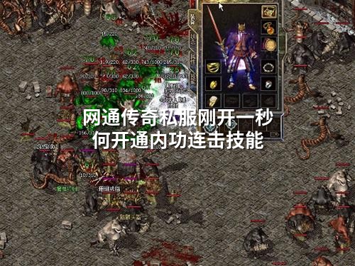 网通传奇私服刚开一秒何开通内功连击技能